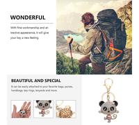 Porte-Clés Pendentif Chat En Strass Rose ¿ Alliage Et Cristal, 11,70 X 4,80 X 2,00 Cm, Cadeau Durable Et Élégant