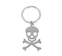 Porte-clés Pendentif Crâne de Démon en Métal pour Décoration de Halloween