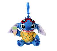 Porte-Clés Pendentif en Peluche, Porte-Clés en Peluche de Dessin Animé | Porte-Clés de Stitch - 13cm Bleu
