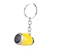 Porte-Clés - Pendentif Moteur Avion Porte-Clés - Créatif en Métal pour Fans Femmes Hommes Accessoire Sac à Main Portefeuille