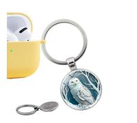 Porte-clés pendentif oiseau ornement animal - Action de décoration de patch en verre, dimensions 2,5x2,5x0,5 cm verre en de zinc, composant de stabilité structurelle ornementale, pièce d
