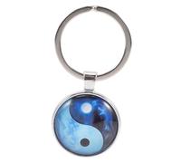 Porte-clés Pendentif Yin Yang en Alliage, Breloque Décorative