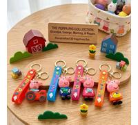 Porte-clés Peppa Pig, Porte-clés de voiture, Cochon mignon, Accessoire de sac, breloque de sac pour femme, Accessoire cadeau pour couple ou meilleur ami, breloque de sac à dos pour étudiant, Cadeau po