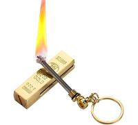 Porte-clés permanent en silex, briquets étanches assortis à l'infini, allumette de porte-clés réutilisable 10 000 fois, briquet à huile, briquets cool, survie d'allumette d'urgence EDC (huile non incl