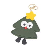 Porte-clés permanent Happy Christmas en similicuir avec symbole d'arbre pour célébration et symbole de rudiments quotidiens, Porte-clés., taille unique