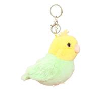 Porte-clés perroquet - Animal en peluche perroquet, porte-clés en peluche d'oiseau | Petit accessoire en peluche, porte-clés mignon de dessin animé, porte-clés en forme de figurine, sac à suspendre