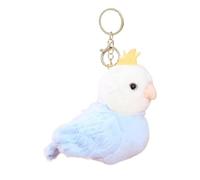 Porte-clés perroquet - Animal en peluche perroquet, porte-clés en peluche d'oiseau | Petit accessoire en peluche, porte-clés mignon de dessin animé, porte-clés en forme de figurine, sac à suspendre