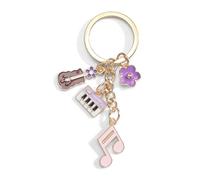 Porte-Clés Personnalisé Avec Note De Piano Et Breloque Pour Sac, Petit Cadeau D'anniversaire Et D'amitié Pour Femme, Porte-Clés Unique Pour Sac à Main