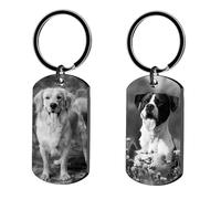 Porte-clés personnalisé avec photo gravée au laser,cadeau commémoratif pour chien ou chat décédé. Un porte-clé souvenir unique, idéal comme présent de condoléances pour les parents d'animaux