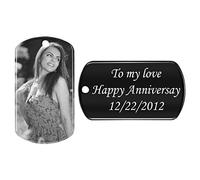 Porte-clés personnalisé avec Une Photo,Gravé Pendentif Personnalisé,Cadeau Personnalisé Idéal Anniversaire, Personnalisation avec Gravure du Photo