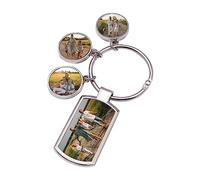 Porte-Clés Personnalisé, Porte Clé Photo Personnalisé, Porte-Clés Personnalisables Anniversaire Datepour Elle Petite Amie Couple Saint Valentin Cadeaux De Noel Halloween