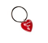Porte-clés petit coeur rouge I love you - Porte-clef Je t'aime en bois, preuve d'amour, cadeau romantique, saint valentin, anniversaire de mariage ou de rencontre