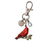 Porte-clés Petit Oiseau Rouge, Accessoire à la Mode pour Femmes, Hommes et, ajoute du Plaisir à la Quotidienne, Organisateur de clés en Forme de Petit Oiseau
