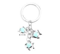Porte clés Petit Poisson Transparent Avec Pendentif Coeur Bleu, Un Cadeau élégant Pour Les Femmes, Les SœU.S Et Les Anniversaires Ou Comme Encouragement Pour Les Collègues