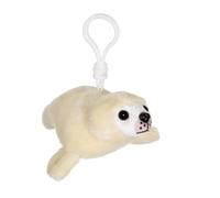 Porte-clés phoque 12 cm beige TU