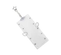 Porte-clés photo - Clip transparent authentique, porte-clés en forme d'aile de dessin animé avec décoration, porte-clés photo, porte-breloques pour hommes, enfants, filles, porte-clés photo pour sac