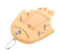 Porte-clés Photo en Peluche Jaune, Étui Poisson Créatif pour Cartes | Pochette pour Photocards, Pendentif Fermoir Sécurisé, Format Portable, pour Étudiants et Fans D’idoles
