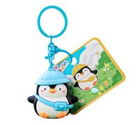 Porte-clés pingouin - Porte-clés pingouin mignon - Multifonctionnel - Porte-clés pour femme pour fête à la maison, voyage, utilisation quotidienne, bureau, enfants, adolescents, adultes, Fam, bleu