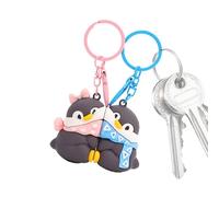 Porte-clés pingouin pour couples, porte-clés pendentif pingouin | Charme de sac pingouin magnétique - Porte-clés pour amoureux des pingouins, bijoux pour petites amies, épouses, maris