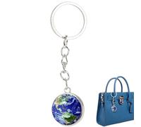 Porte-clés planète - Ornement de conception d’orbite cosmique, inspiré de l’espace fabriqué à la main, réplique de planète vibrante antidérapante | Objet de collection d'astronomie élégant ave