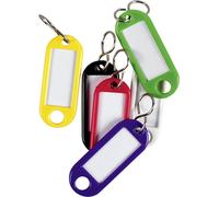 Porte-clés, plastique (couleur au hasard, pack de 6)