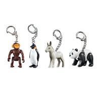 Porte-clés - Playmobil - Pack de 4 - Animaux articulés - Pour enfants à partir de 3 ans - Mixte