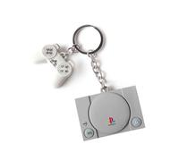Porte-Clés - Playstation - Console et Manette 3D - Caoutchouc - Noir - Produit Officiel