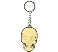 Porte-cles - Playstation - Crâne En Caoutchouc Multicolore G