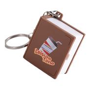 Porte-clés pliable avec livre de café - porte-clés avec livre, porte-clés pliable avec design de livre de café | jouet sensoriel anti-stress stéréo pour avion, livre Tridimens, Sauce-flavored Coffee