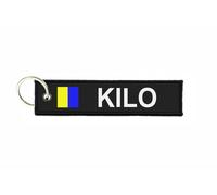 Porte Cles Plongee Drapeau Code Signaux Signal Alphabet Maritime K Kilo