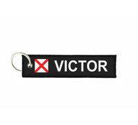 Porte Cles Plongee Drapeau Code Signaux Signal Alphabet Maritime V Victor