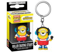 Porte-clés Pocket Pop Minions 2 Patinage à roulettes Stuart Funko