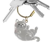 Porte-clés Poils de Chat - Porte-Clés Stockage Poils de Compagnie,Pendentif Mémoire en Acrylique Transparent Porte-Clés pour Sac à Dos ou Sac à Main