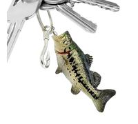 Porte-clés Poisson Bass,Ornement 3D Sac À Dos | Pendentif Décoratif pour Sac,pour Pêcheurs Pères Hommes Maris Copains Anniversaire Vacances Étiquette de Bagage Portefeuille Boîte de