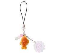Porte-Clés Poisson, Breloque Téléphone Taiyaki Narutomaki Porte-Clés Gâteau Poisson pour Sac à Main Accessoires Sac à Dos Breloque Kawaii Style Japonais et Cadeau