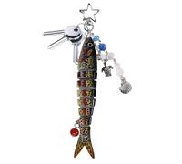 Porte-Clés Poisson Décoratif, Clés En Forme De Poisson Pour Pêcheur, Ornement Collectionnable Animal Réaliste, Gadgets de Détente et Nouveautés pour Garçons, Adolescents et Adultes