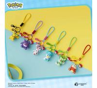 Porte-clés Pokémon authentique Pikachu Gengar Sylveon, figurine d'action anime avec parfum, cadeau pour les fans Quaxly