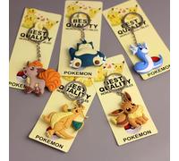 Porte-clés Pokemon Pikachu, jouet figurine d'action, dessin animé Kawaii, mode Charmander Psycanard, poupée, pendentif de sac de voiture, cadeau pour enfant 11