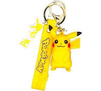 Porte-clés Pokémon Pikachu pour enfants avec boucle et mousqueton