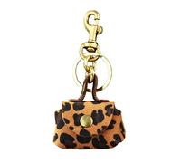 Porte-clés polyvalent en polyuréthane résistant à l'usure adapté pour un usage quotidien léger, Imprimé Léopard Café, Taille unique