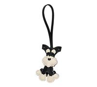 Porte-clés polyvalent pour chien Schnauzer, accessoire de mode pour les amoureux des animaux de compagnie et les personnes élégantes en cuir PU robuste, porte-clés personnalisé