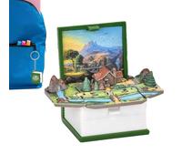 Porte-clés pop-up - Porte-clés de retour | Porte-clés pop-up | Porte-clés pop-up pour fête d'anniversaire pour enfants, jeu, porte-clés château magique pour sac à dos pour enfants