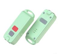 Porte-clés portable avec alarme personnelle 130 dB avec stroboscope LED, étanche IP66, rechargeable de type C, pour femmes et enfants (vert)
