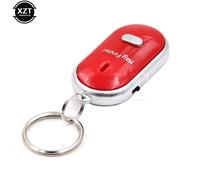 Porte-Clés Portable Avec Lumière Led,Torche,Télécommande,Contrôle Du Son,Détecteur De Clé Perdue,Localisateur,Sifflet - Type Rouge