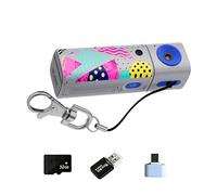 Porte-clés portable avec objectif rotatif pour caméra espion 2K 32 Go de stockage et lecteur de cartes pour Vlog Outdoor et Snapshots Caméra espion