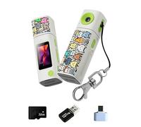 Porte-clés portable avec objectif rotatif pour caméra espion 2K 32 Go de stockage et lecteur de cartes pour Vlog Outdoor et Snapshots Caméra espion