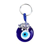 Porte-clés portable avec pendentif papillon mauvais œil, yeux bleus, avec couleur vive et lisse, pour sacs à dos, sacs à main, sacs à main, éléphant, Refer to description