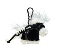 Porte-clés portable avec un joli de cheval en peluche pour l ' attraction des fortunes Matériaux robustes Porte-clés symbole de richesse robuste et léger