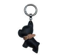 Porte-clés Portable En Cuir PU Avec Pendentif Forme De Chien Français Ornement Pour Clé Et Décoration De Porte-clés Bouledogue Français Cuir