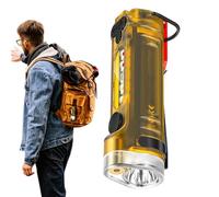 Porte-clés portable lumineux - Lampe de poche à charge rapide de type C, stroboscope de sécurité de survie compact, fixation de porte-clés en métal durable | Éclairage mains libres pour femmes, équipe